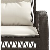  4-dijelni set vrtnih sofa od poliratana s jastucima smeđi | shoptok.hr