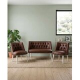 Atelier Del Sofa Az-Tkmln-01-Byz set od 2 fotelje i dvoseda, braon Cene