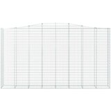  Lučne gabionske košare 4 kom 400x50x220/240cm pocinčano željezo | shoptok.hr