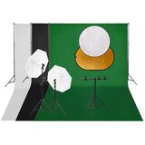vidaXL Komplet studijske rasvjete: set svjetala, pozadina i reflektor | shoptok.hr