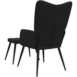  Stol za sproščanje s stolčkom črno blago, (20701214) | Shoptok.si