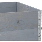  Okviri za palete 3 kom sivi 120 x 80 cm od masivne borovine | Eponuda.com