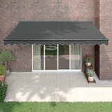 vidaXL Zložljiva tenda antracitna 4x3 m blago in aluminij Cene