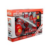 Vatrogasni set za igru - vozilo sa korpom, gas maska, kaciga, motorna pila i ostalo | shoptok.hr