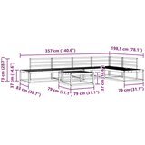  Set vanjskih sofa 7 Komad Prirodna Čvrsto drvo akacije | shoptok.hr