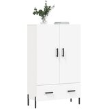  Visoka komoda bijela 69,5 x 31 x 115 cm od konstruiranog drva | shoptok.hr