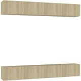 TV ormarići 4 kom boja hrasta 100x30x30 cm konstruirano drvo | Eponuda.ba