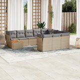 vidaXL 11-dijelni set vrtnih sofa od poliratana s jastucima bež | shoptok.hr