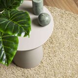  Čupavi moderni tepih s visokim vlaknima zlatni Ø 160 cm | shoptok.hr