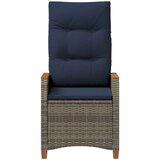  Ležaljka u vrtu 2 pcs Siva i tamnoplava 64 x 57,5 x 112 cm | Eponuda.com