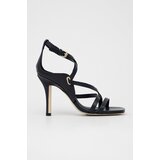 Tommy Hilfiger Usnjeni sandali Elevated Th High Heel mornarsko modra barva | Shoptok.si