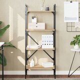  The Living Store Knjižna omara 4-nadstropna sonoma 56x31,5x138,5 cm inž. les - Knjižna Omara, (21439711) Cene
