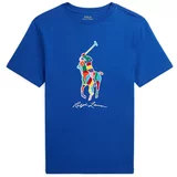 Polo Ralph Lauren Majica modra / svetlo modra / rdeča / bela