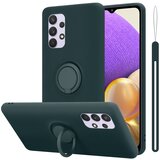 Cadorabo Ohišje, združljiv s Samsungom v tekoči zeleni barvi - zaščitni pokrov iz fleksibilnega silikona TPU z obročem, (20591060) | Shoptok.si