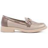 GOODIN Beige loafers with leather insole | Shoptok.si