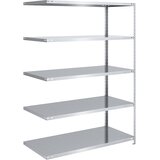 eurokraft pro Privijačeni regal, lahka izvedba, pocinkan, višina regala 2000 mm, širina police 1300 mm, globina 800 mm, priključni regal | Shoptok.si