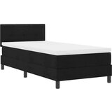 Box Postelja z vzmetnico z vzmetnico Črna 80 x 200 cm blago, (5000126224) | Shoptok.si