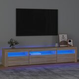 vidaXL TV ormarić s LED svjetlima boja hrasta sonome 195x35x40 cm Cijene