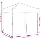  Sklopivi šator za zabave s bočnim zidovima 2 x 2 m plavi | shoptok.hr