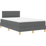  LED Box Spring Krevet Tamno siva 120 x 200 cm tkanina | shoptok.hr