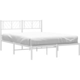  Metalni okvir za krevet s uzglavljem bijeli 120x200 cm | Eponuda.com