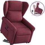  Naslonjač na podizanje od tkanine crvena boja vina | shoptok.hr