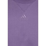 Adidas Bombažna kratka majica vijolična barva | Shoptok.si