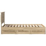  Krevetna konstrukcija s ladicama Sonoma hrast 100 x 200 cm | shoptok.hr