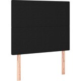  LED uzglavlje crno 100x5x118/128 cm od tkanine | shoptok.hr