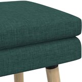  Klupa s dvostrukim slojem Tamnozelena 60 x 40 x 46 cm Tkanina | Eponuda.com