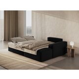 Micadoni Črna raztegljiva kotna sedežna garnitura (desni kot) Jodie – Home | Shoptok.si