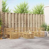  Set vanjskih sofa 8 kom. Bijela Čvrsto drvo akacije | shoptok.hr