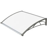 Gutta Nadstrešnica Valtellina 82 x 120 cm, sivi nosači, prozirni pokrov | shoptok.hr