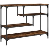Maison Chic konzolna miza - miza ob steni dimljen hrast 100x30x75 cm inženirski les, (21786116) Cene