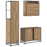  Set namještaja za kupaonicu 3 pcs hrast artisan 80 x 33 x 60 cm | shoptok.hr