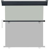 Balkonska bočna tenda 170 x 250 cm siva | shoptok.hr
