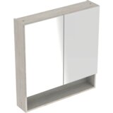 Geberit omarica z ogledalom Selnova Square, dvojna vrata, svetli oreh hickory / melamin, struktura lesa (501.267.00.1) | Shoptok.si