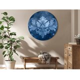 Okrugla slika - Ornament in Blue and Cool Colors: Dark Blue Decoration 60x60 | shoptok.hr
