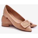 Boto Classic Ballerinas With Decoration Beige Rivea | Shoptok.si