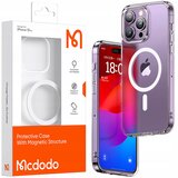 McDodo MAGNETNI ETUI PROZOREN ETUI OJAČAN ZA MAGSAFE IPHONE 15 PRO MAX BLACK, (21748187) Cene