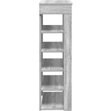 vidaXL Regal za čevlje siva sonoma 60x30x98 cm inženirski les | Shoptok.si