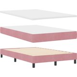 vidaXL Postelja s pomikom z vzmetnico & LED Roza 120x200 cm Žamet, (22083532) | Shoptok.si