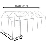 Bijeli šator za zabave 12 x 6 m | shoptok.hr