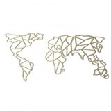 Wallity Zidna dekoracija Mapa svijeta, 60x120cm, zlatne boje | Eponuda.ba
