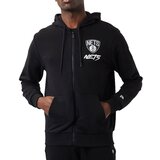 New Era muška Brooklyn Nets Script Graphic Zip majica sa kapuljačom | shoptok.hr