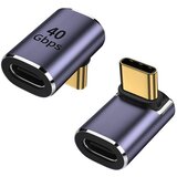 INF Adapter TYPE-C ženski na TYPE-C moški, zgornji in spodnji ovinek, 2 kosa, (5000291461) | Shoptok.si