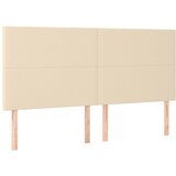 Maison Chic Posteljno vzglavje - Vzglavna omarica 4 kosa krem 90x5x78/88 cm blago, (22077402) Cene