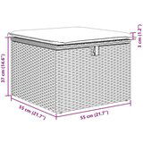  Set Vrtnih Kauča od 5 Dijelova s Jastučićima Svijetlo Sivi Poli Ratan | shoptok.hr