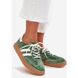 Boto Women Suede Sneakers On Platform Green Venera | shoptok.hr
