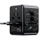 WEKOME WP-U69 Univerzalni Strujni GaN punjač, 5-porta USB (3.0 i 4 x 3.1 tipC-EUUKAUUSJAP) 65W, crni Cene